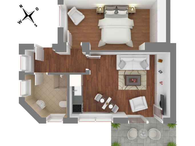 Floor plan, Apartment in Ostseebad Ahrenshoop, Vorpommern-Rügen