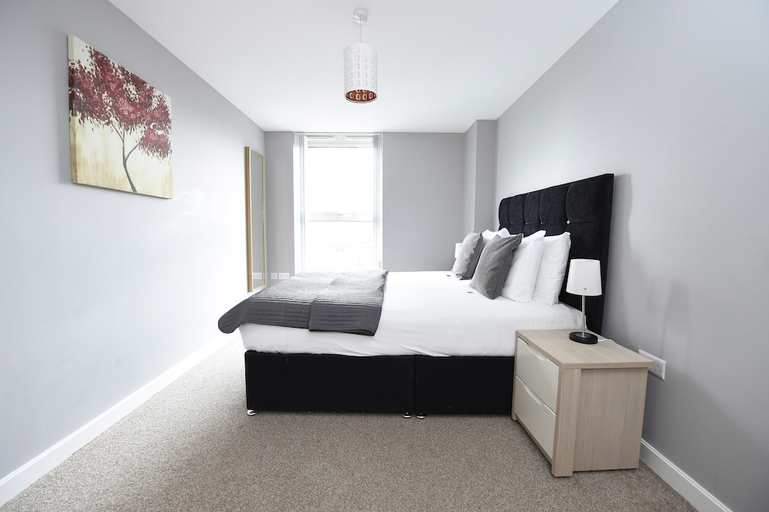 Bedroom 2, Dream Apartments - The Obel Building, Belfast