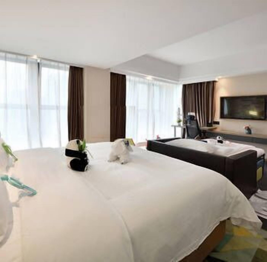 Bedroom, Hampton by Hilton Chengdu Waishuangnan, Chengdu