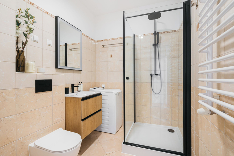 Bathroom 2, Dragonfly Old Town Apartment - LoftAffair, Kraków City