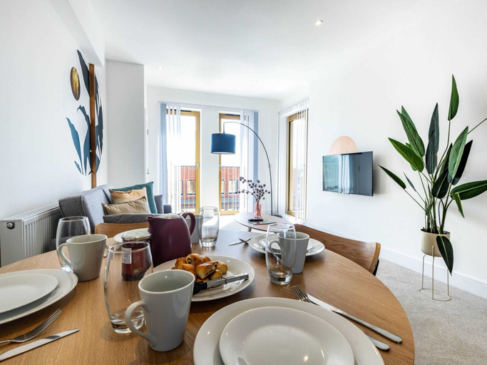 Dining, Crystal Palace Charm One-bedroom by Sojo Stay, London