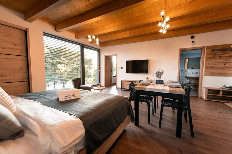 Bedroom, Hortus Vita Wellness Apartments, Havlíčkův Brod