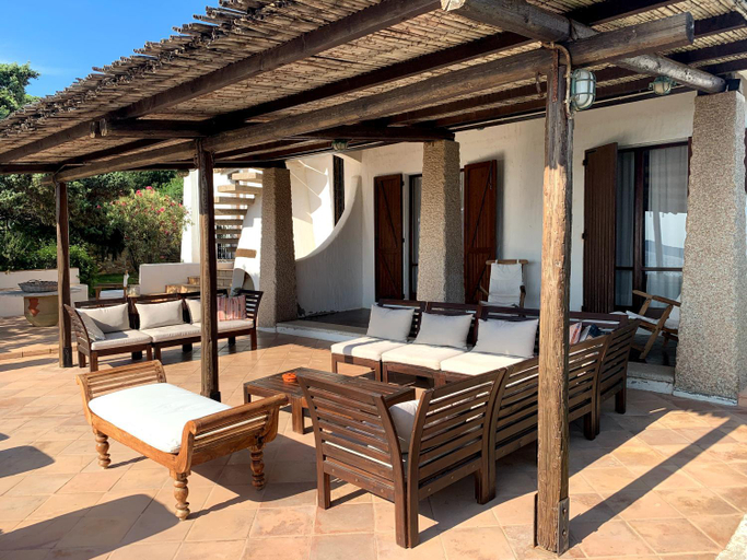 Balcony/terrace 2, Villa Blu - con vista e accesso privato sul mare, Cagliari