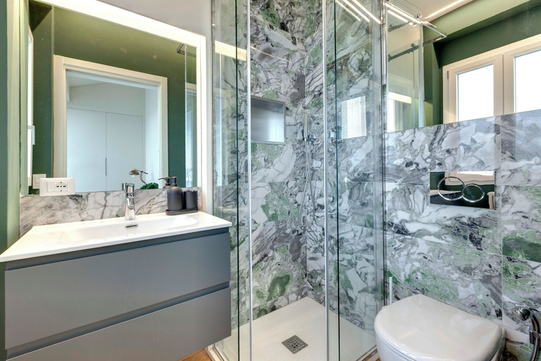 Bathroom 4, Mamo Florence - Aleardi Roof Apartment, Florence