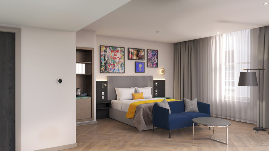 Bedroom 2, Maldron Hotel Brighton City Centre, Brighton and Hove