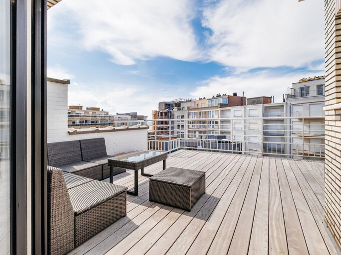 View from property 3, Aosta 503 Penthouse in Koksijde on the Beach, West-Vlaanderen