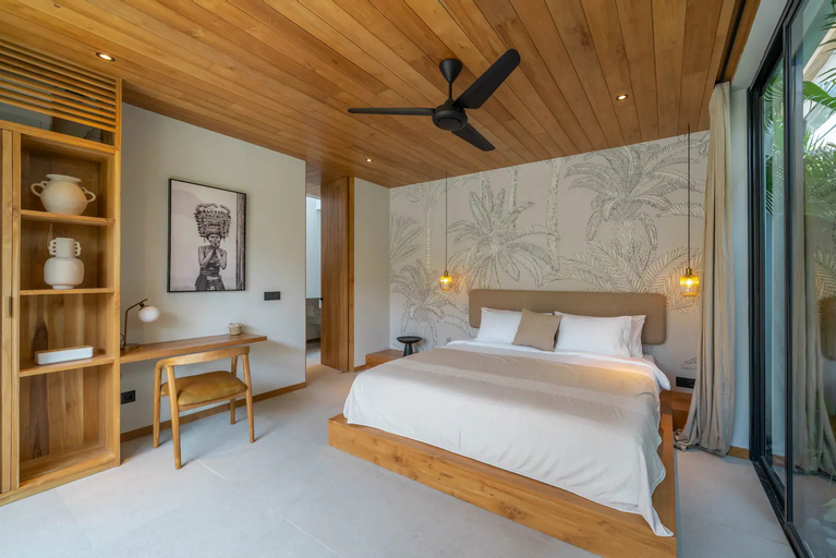 Bedroom 2, Villa Vaya & Bayu - 3BR Villas Next to The Batubelig Beach, Badung