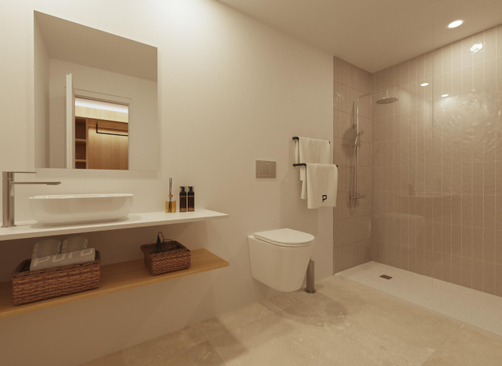 Bathroom 3, Saulo Beach Hotel, Baleares