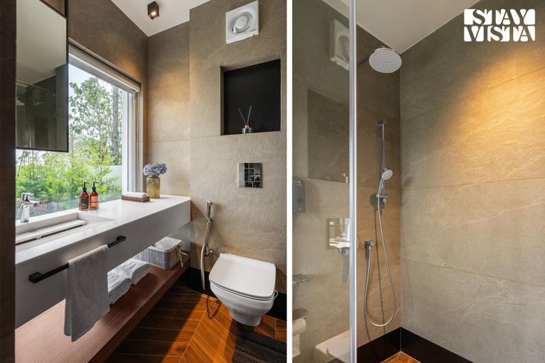 Bathroom 3, StayVista at Kaira with Music Speaker & Heater, Nainital