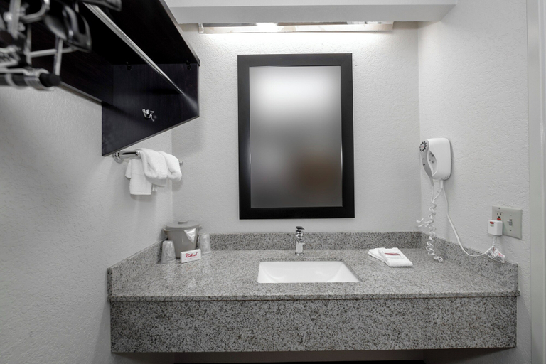Bathroom 3, HomeTowne Studios by Red Roof Danville, PA, Montour