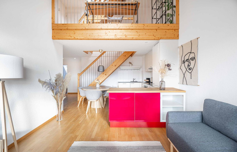 Food & Drinks 4, Modern 3BDR Duplex with Skyroof in Trendy Zurich West, Zürich