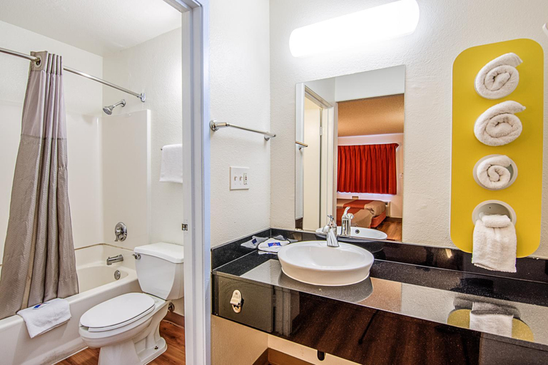 Bathroom 4, Motel 6 Modesto, Ca, Stanislaus