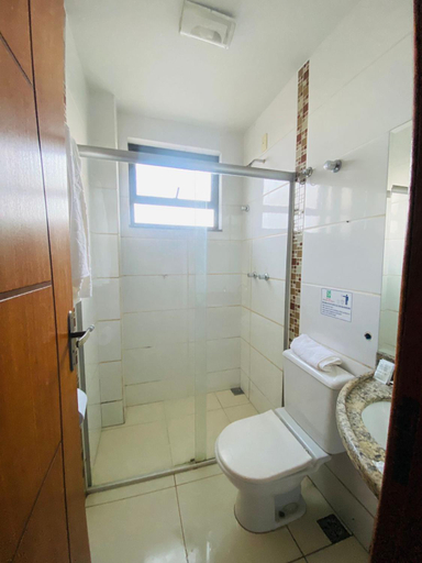 Bathroom, Hotel Santorine Prime Itabira, Itabira