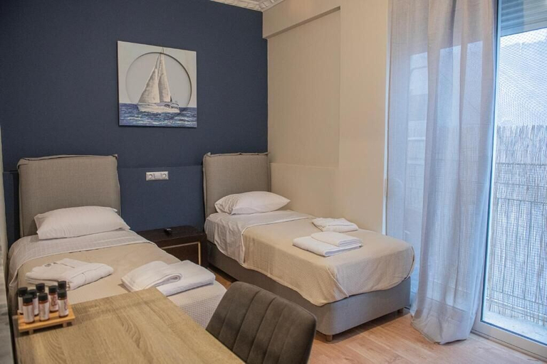 Bedroom 3, Urban Oasis Stylish Apt in Piraeus Centr, Attica