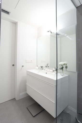 Bathroom, Del Vi Apartaments, Girona