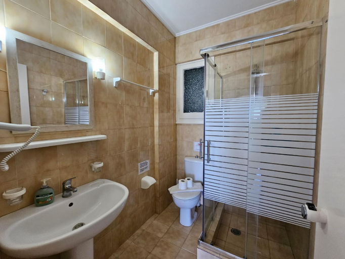 Bathroom, Corfu Glyfada Menigos Resort 149, Ionian Islands