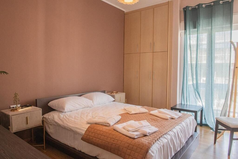 Bedroom 4, Urban Oasis Stylish Apt in Piraeus Centr, Attica