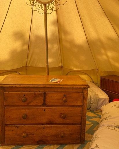Bedroom 3, Elm - Bell Tent 2-4 Person Anglesey, North Wales, Anglesey
