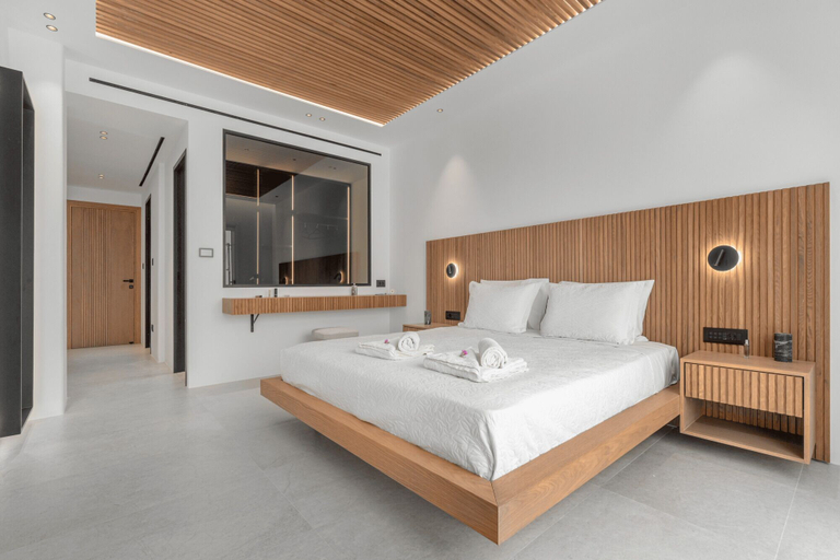 Bedroom 5, Elit Villa Psarou Mykonos, South Aegean