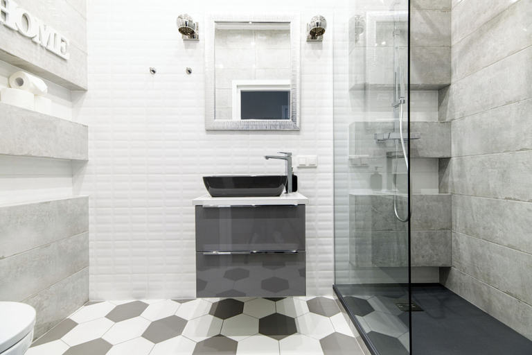 Bathroom, Native Apartments Blich 7, Kraków City