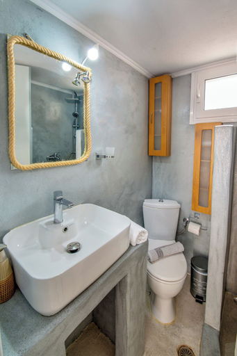 Bathroom, Loggos Seaview Cottage with Pool by Konnect, Ionian Islands