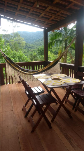 Balcony/terrace, Chale Recanto da Cachoeira I, Eldorado