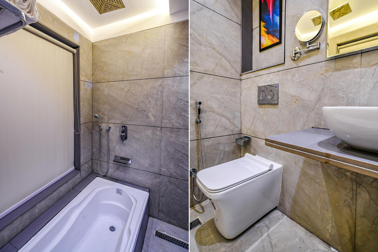 Bathroom 4, FabHotel Benchmark, Indore