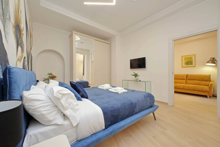 Bedroom 4, Ottaviano Vatican Flat - Blue, Rome