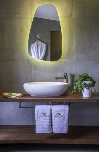 Bathroom 5, Avaton Luxury Beach Resort - Relais & Chateaux, Central Macedonia