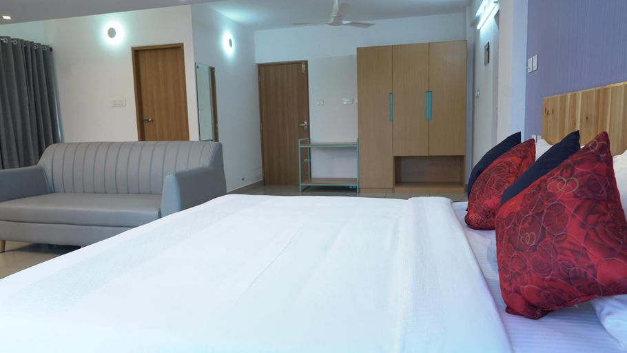 Bedroom 2, The White Orchid Luxury Service Apartments, Ernakulam