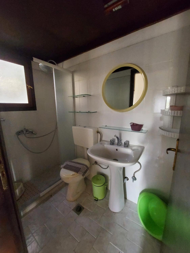Bathroom, Beautiful house located on a hill, with a spectacular sea view, North Aegean