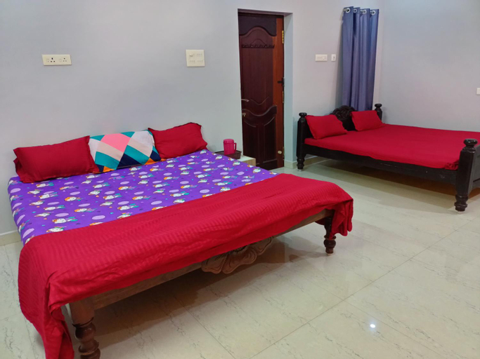 Bedroom 5, VJ VILLA HOME STAY DOUBLE COT ROOM, Puducherry