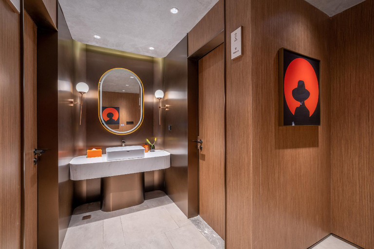 Bathroom 3, Orange Hotel Gangu Jincheng Building, Tianshui