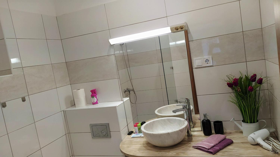 Bathroom, Luna Apartman, Eger