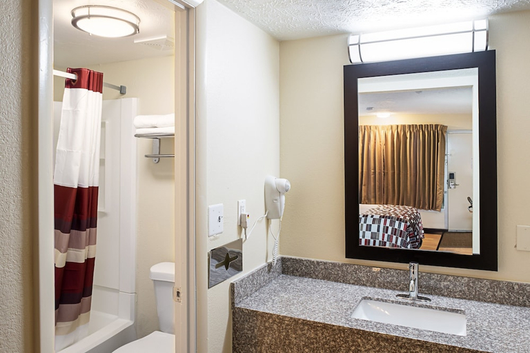 Bathroom 4, Red Roof Inn Indianapolis East, Indianapolis