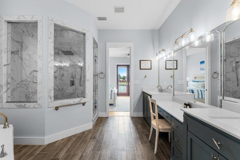 Bathroom 4, Beach Bay Getaway! Bayfront 4BR 4BA House Sleeps 12 Private Pool Boat Dock, Bay