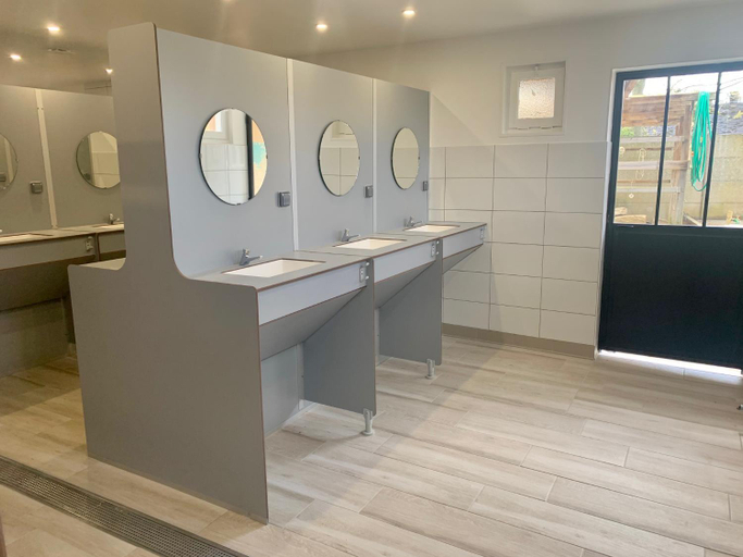 Bathroom, Camping Les Pommiers, Seine-Maritime