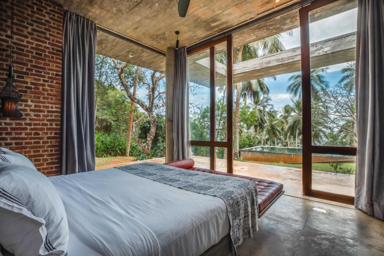 Bedroom 3, Sustainably Designed Villa Overlooking Indian Ocean, Tangalle