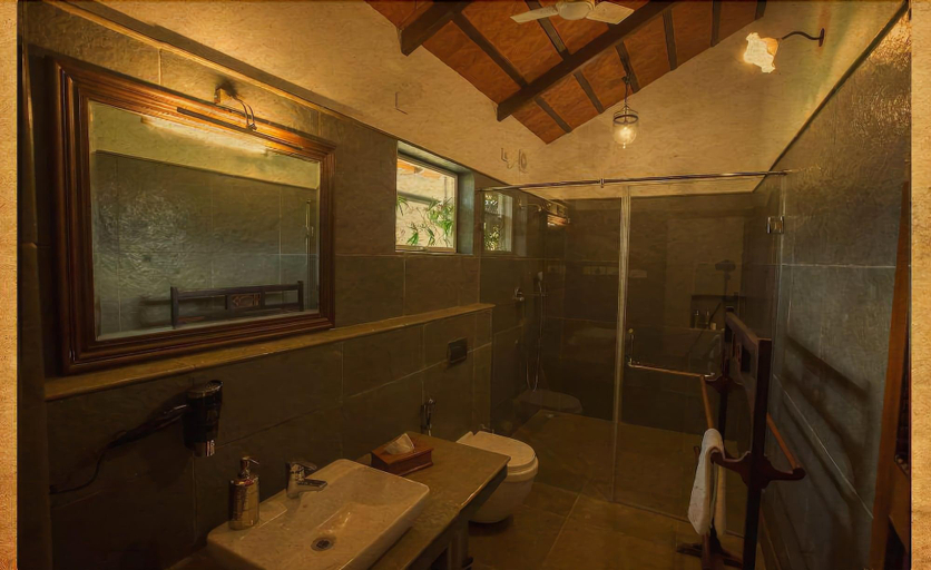 Bathroom 5, Dvara Resort Siruvani, Coimbatore