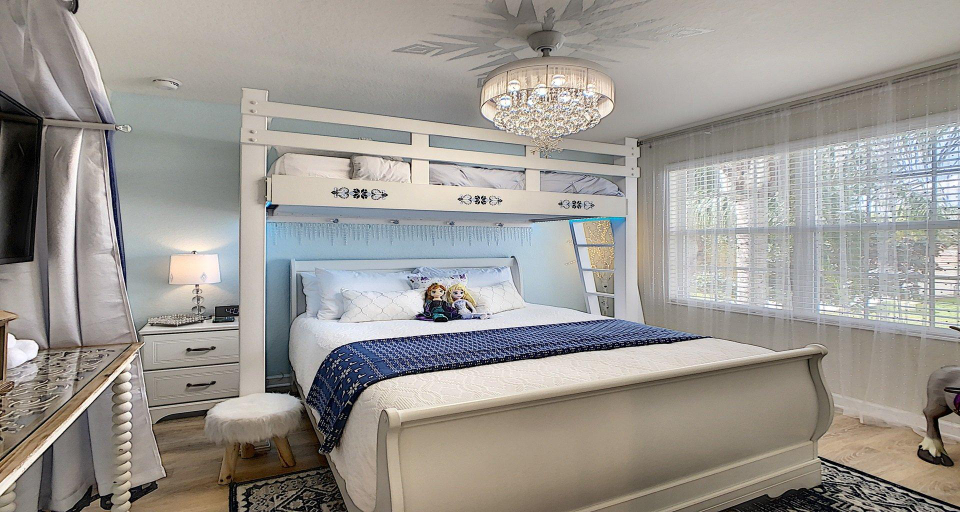 Bedroom 3, Fantastic 6br Villa Private Pool Spa Near Disney, Osceola