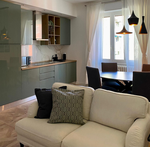 Living area 4, Modern 2 bedrooms - Cino 15, Milano