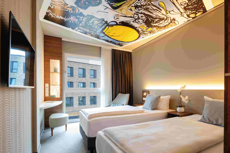 Bedroom 2, Hey Lou Hotel Monheim am Rhein, Mettmann