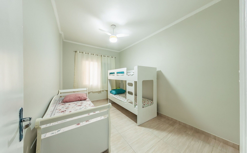 Bedroom 3, Charmoso Apto com piscina no Caiçara, Praia Grande