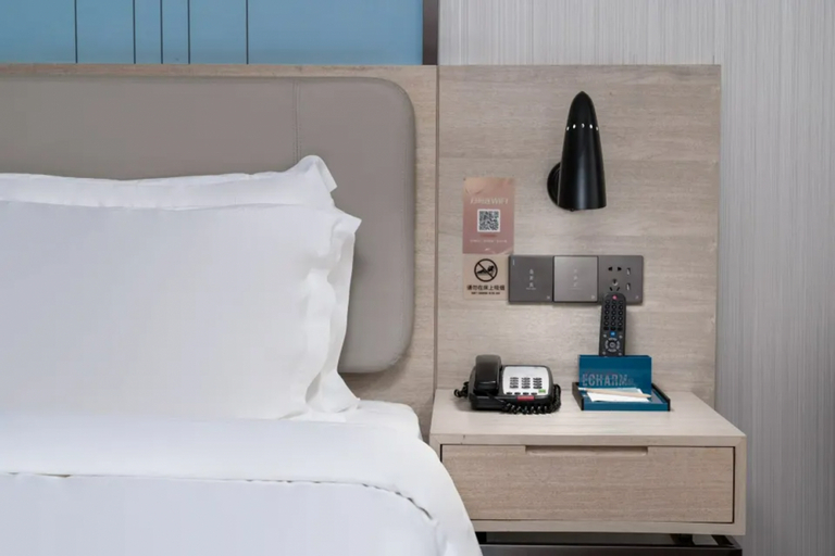Bedroom 2, Echarm Hotel (Guangzhou Beijing Road Pedestrian Street Tianzi Wharf), Foshan