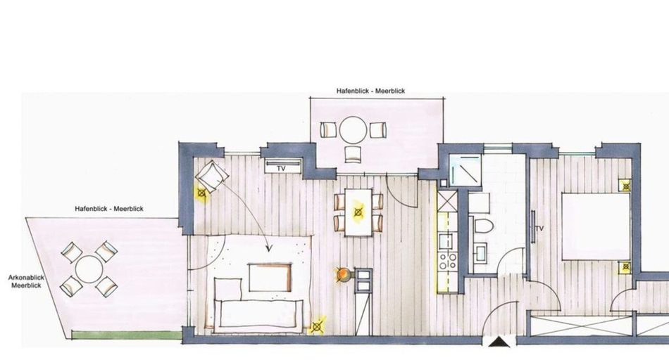 Floor plan, Arkonablick Comfortable Holiday Residence, Vorpommern-Rügen