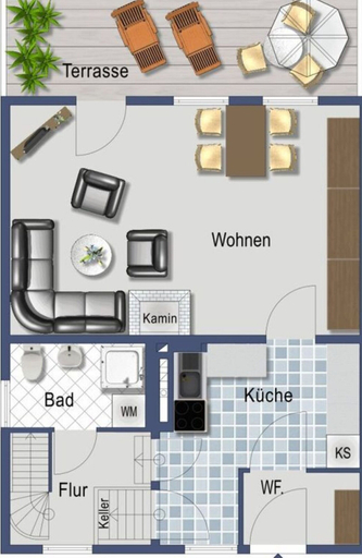 Floor plan 5, Elbwiesenhaus Modern Retreat, Prignitz