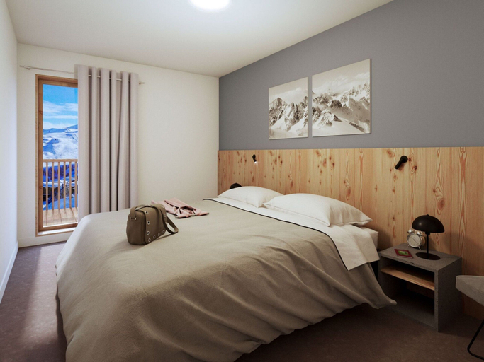Bedroom 2, Chalet Apartment in Auris With Scenic Views, Isère
