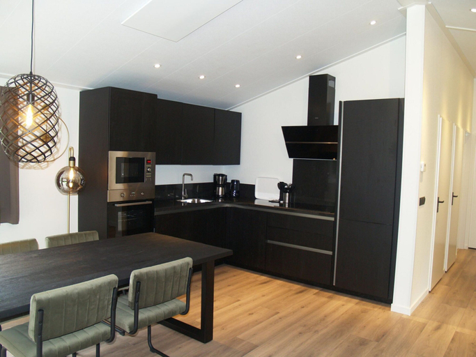 Private kitchen 3, Modern Chalet With Dishwasher on a Holiday Park, De Wolden
