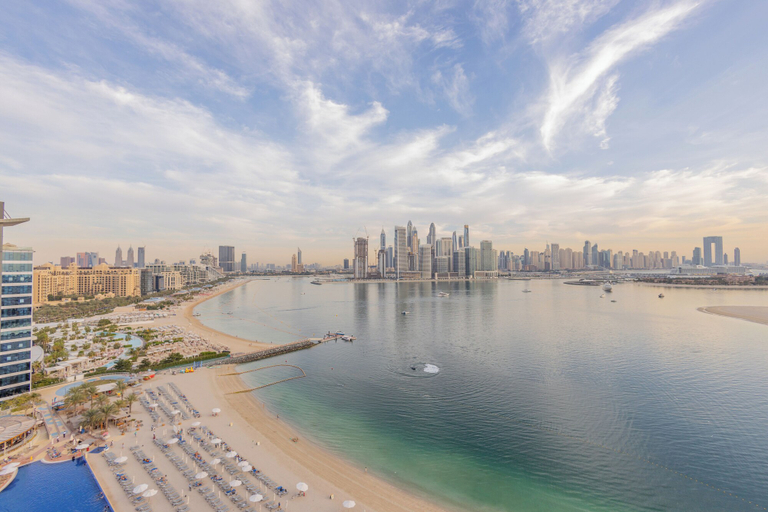 Balcony view 3, WelHome - Oceanfront Elegance 1BR Apt With Palm Sea Views, Dubai