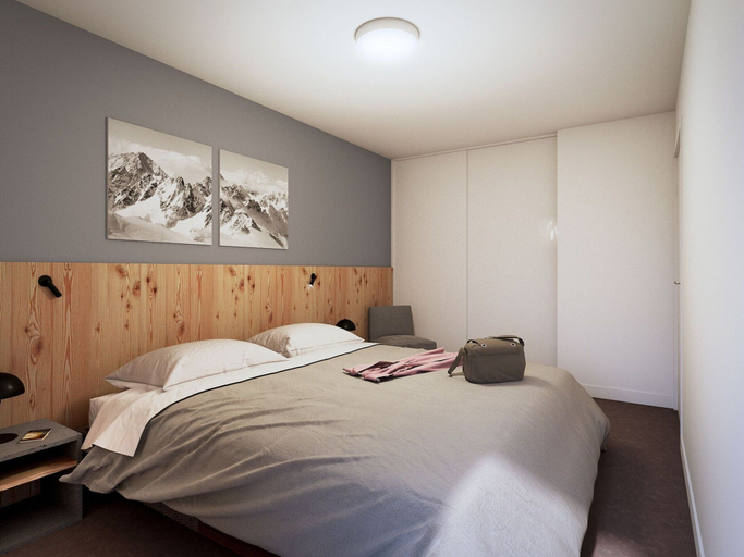 Bedroom 4, Chalet Apartment in Auris With Scenic Views, Isère